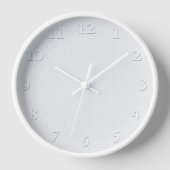 Horloge Blanc solide texturé. (Recto)