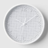 Horloge Blanc solide texturé. (Recto)
