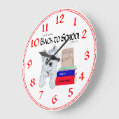 Horloge blanche du Terrier West Highland (Angle)