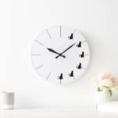 Horloge blanche et noire mignonne CricketDiane (Maison)