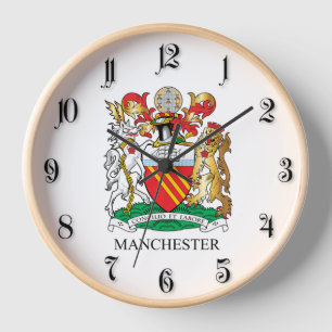 Horloge blason de Manchester