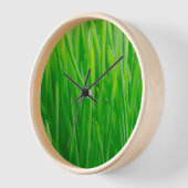Horloge Blé vert vibrant frais (Angle)