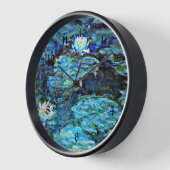 Horloge Bleu des nénes d'eau par Monet (Angle)