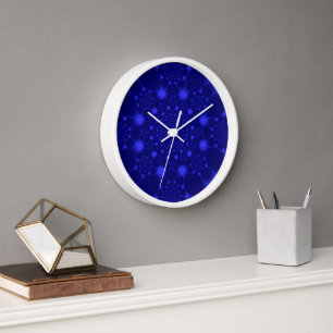 Horloge Bleu Éblouissant