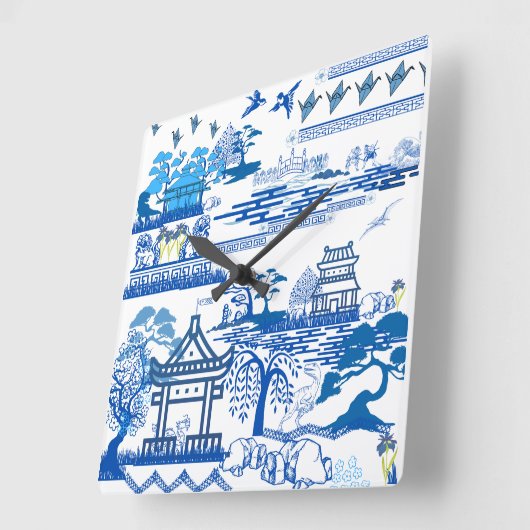 Horloge bleu jurassique (Angle)