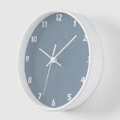 Horloge Bleu Poussiéreux Uni (Angle)