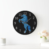 Horloge bleue de licorne du feu (Maison)
