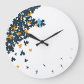 horloge bleue d'oiseaux (Recto)