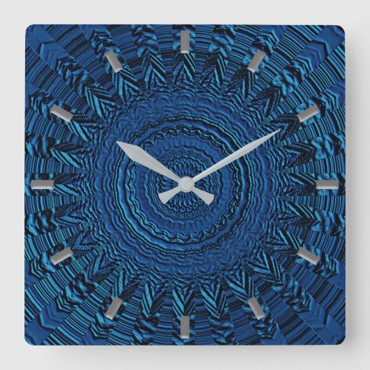 Horloge bleue du mur décoratif (Recto)