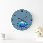 Horloge bleue du mur Lotus (Maison)