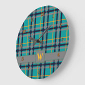 Horloge bleue et orange (Angle)