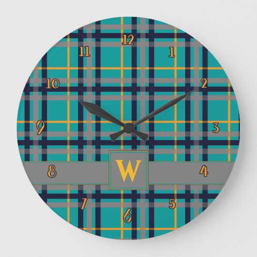 Horloge bleue et orange (Recto)