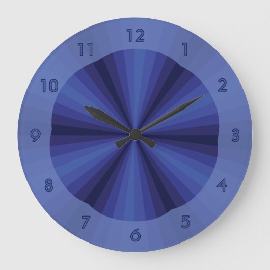 Horloge Bleue Illusion Optique (Recto)