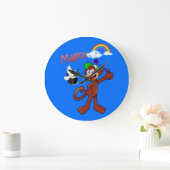 Horloge Bleue Magique Arc-en-Ciel Singe (Maison)