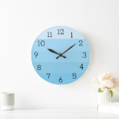 HORLOGE BLEUE STRIPEE (Maison)