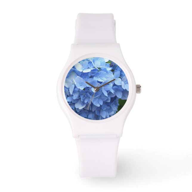 Horloge - Blue Hydrangea (Voorkant)