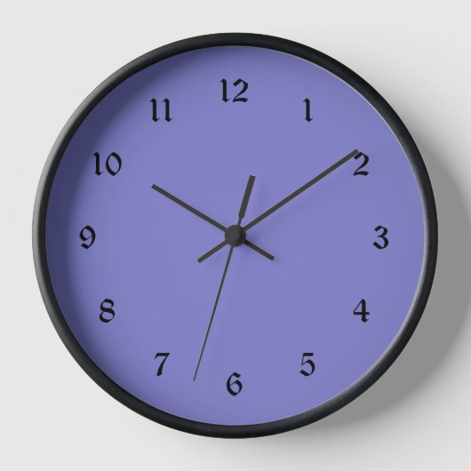 Horloge Bluebonnet bleu-violet (Recto)