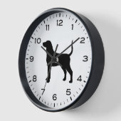 Horloge Bluetick Coonhound Chien race Silhouette (Angle)