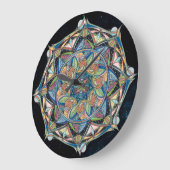 Horloge Boho Multicolor Mandala (Angle)