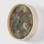 Horloge Boho tropical monstère feuille de palmier 70's ver (Angle)