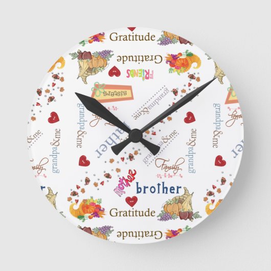 Horloge bon thanksgiving (Recto)