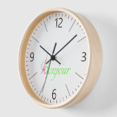 Horloge Bonjour (Angle)