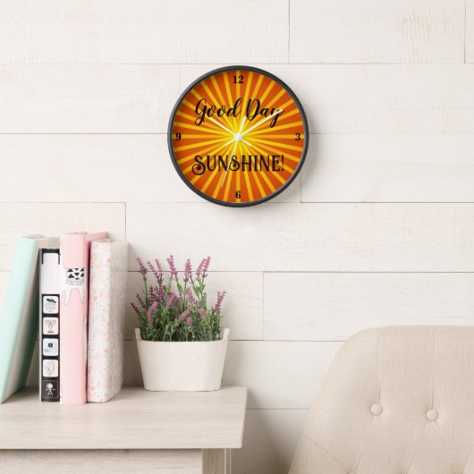 Horloge Bonne journée ensoleillée ! (Salle de lecture)