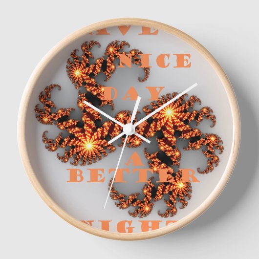 Horloge Bonne journée et meilleure nuit (Recto)