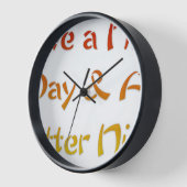 Horloge Bonne journée et une meilleure conception de texte (Angle)
