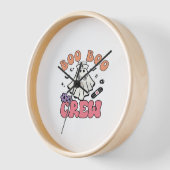Horloge Boo Boo Crew Nurse Halloween Ghost Funny Classic T (Angle)