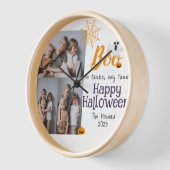 Horloge Boo citrouille jack-o-lanterne Halloween Collage p (Angle)