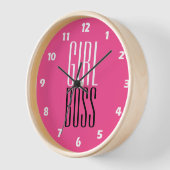 Horloge Boss de marque personnalisée Boss blanc noir rose (Angle)