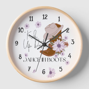 HORLOGE BOTTES DE COWGIRL