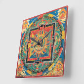 Horloge Bouddhiste Tibétaine Mandala (Angle)