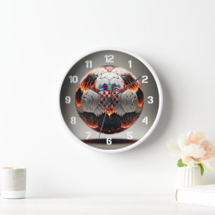 Horloge Boule de football croate fière