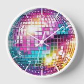 Horloge Boule Disco Rose (Recto)
