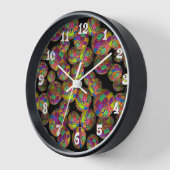 Horloge Boules de signe de paix 3D (Angle)