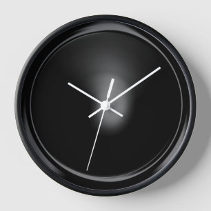 Horloge Bouton noir