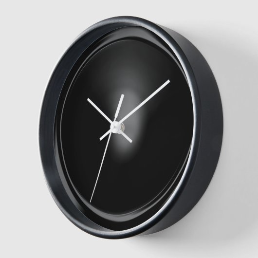 Horloge Bouton noir (Angle)