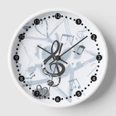 Horloge Brevets de design musical Star (Recto)