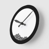 Horloge brisée avec des numéros tombés (Angle)