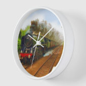 Horloge British Railway Steam Train pour Trainspotspotters (Angle)
