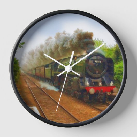 Horloge British Railway Steam Train pour Trainspotspotters (Recto)