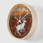 Horloge Buck de queue d'argent coule sauvage (Angle)