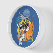 Horloge BUGS BUNNY™ - Graphique de vacances à Singapour (Angle)