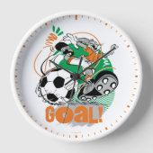 Horloge BUGS BUNNY™ Soccer objectif (Recto)