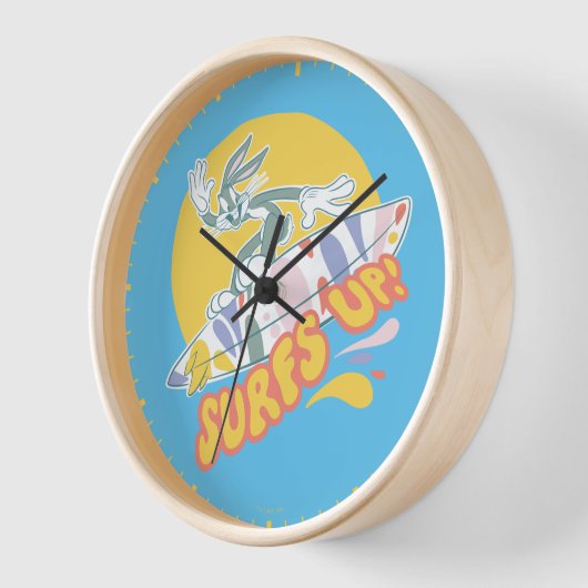 Horloge BUGS BUNNY™ - Surfs Up! (Angle)