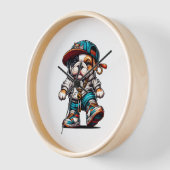 Horloge Bulldog de style de rue (Angle)