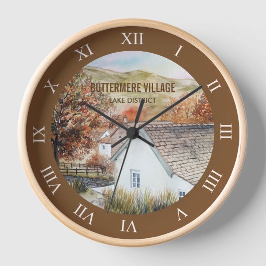 Horloge Buttermere Village, Lake District, Angleterre (Recto)