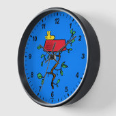 Horloge cacahuètes | Bois en sieste dans le plat de Snoopy (Angle)